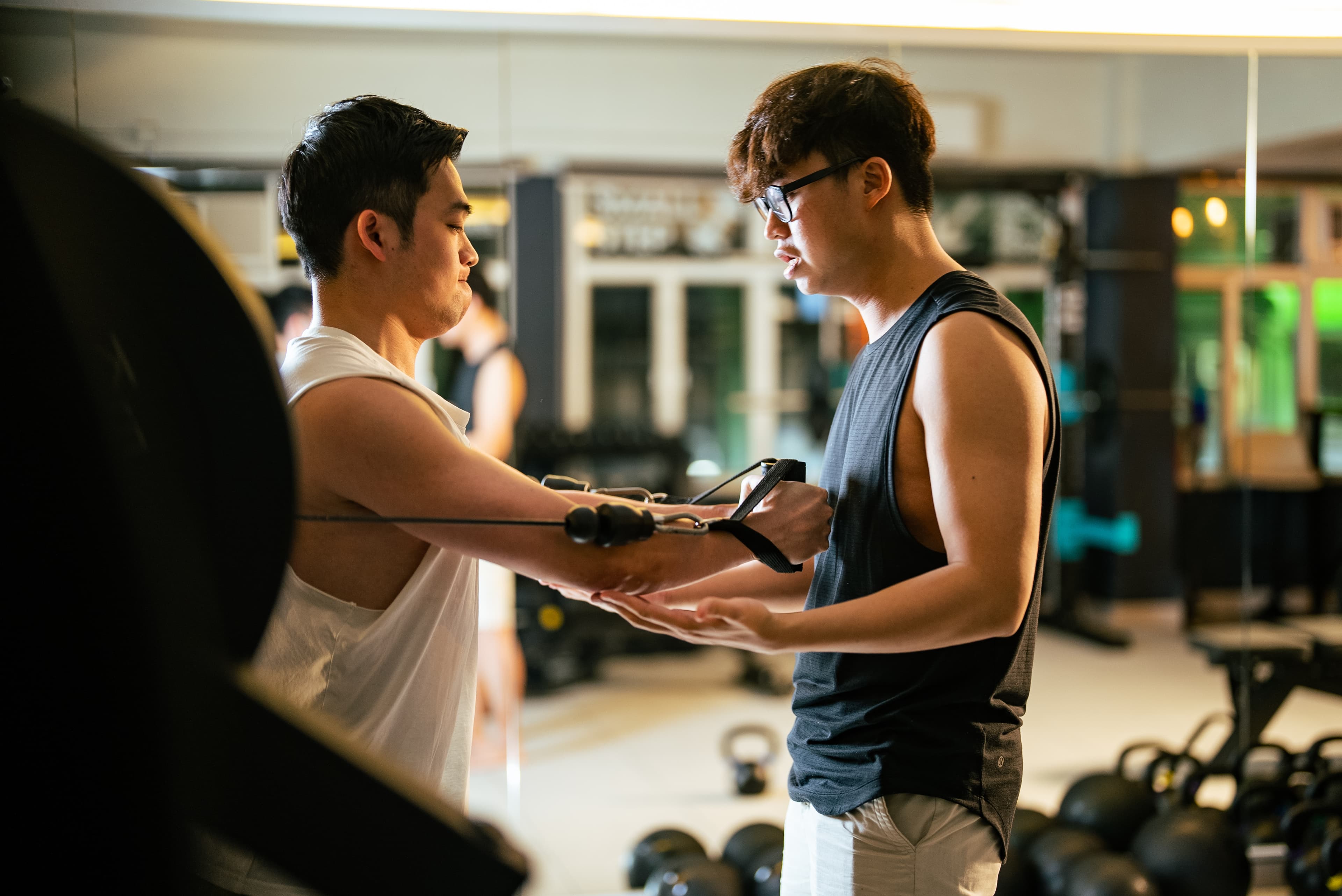 Jason Chan 於 Small Step Fitness 進行教學